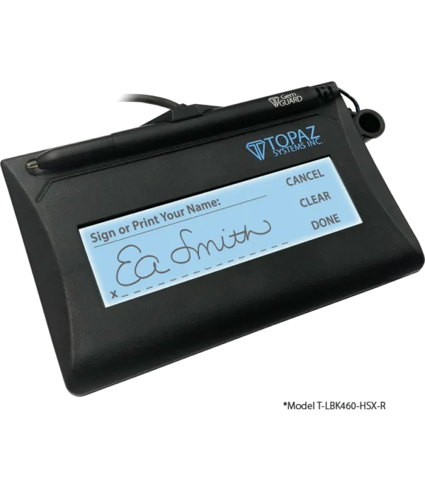 Topaz SigLite LCD 1x5 T-LBK460-HSB-R USB Backlit