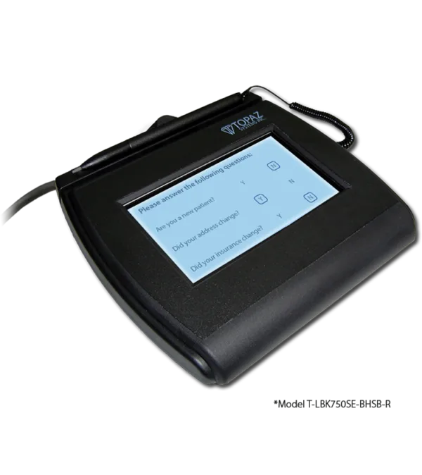 Topaz SigLite LCD 4x3 T-LBK750-BHSB-R Dual Serial/USB