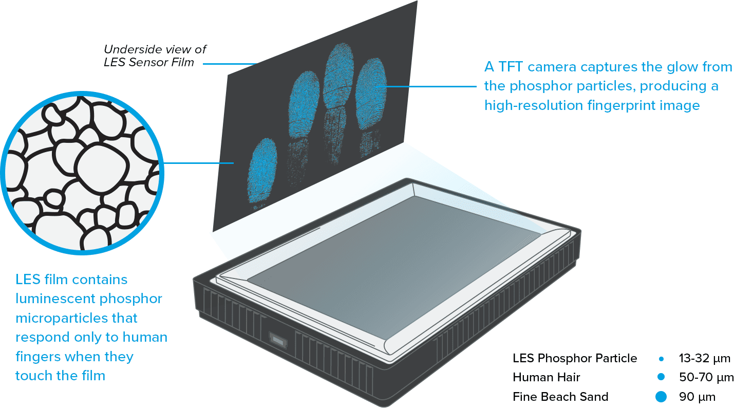 Five-0 FAP 50, FBI Appendix F Certified, 10-Print Roll Scanner